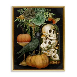 Stupell Industries Dark Academia Motif Floating Frame Canvas Art - 1 of 4