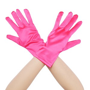 INSPIRE CHIC Women's Satin Lightweight Wrist Length Gloves - 1 of 4