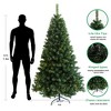 AZL1 Life Concept Artificial Trees 6-Foot Pre-Lit Christmas Tree with Foldable Metal Stand for Holiday Decor, Green, 37.4"*9.84"*11.02" - 2 of 4