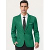 Lars Amadeus Men's Dress Slim Fit Single Breasted One Button Prom Suit Sports Blazer - 2 of 4