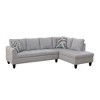 DOMETOUR Living Room Sofa Set 3Pcs(Sofa+Chaise+Ottoman) - 3 of 4