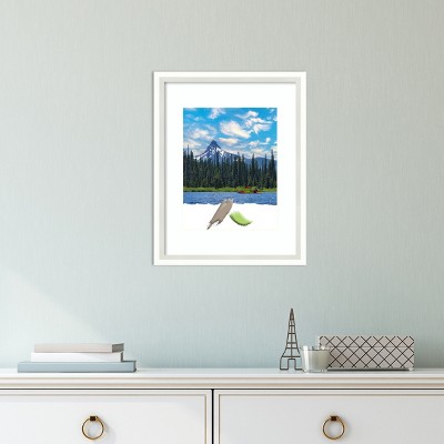 Lucie White Wood 11x14 Classic Wall Picture Frame