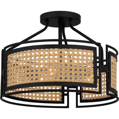 Quoizel Lighting Priya 3 - Light Semi-Flush Mount in  Matte Black