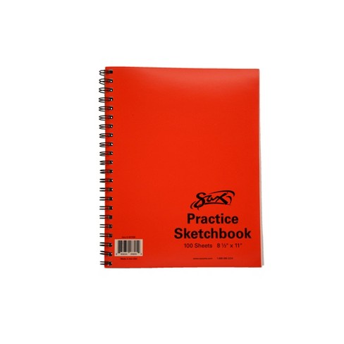 Sax Spiral Binding Sketchbook, 50 Lbs, 8-1/2 X 11 Inches, White