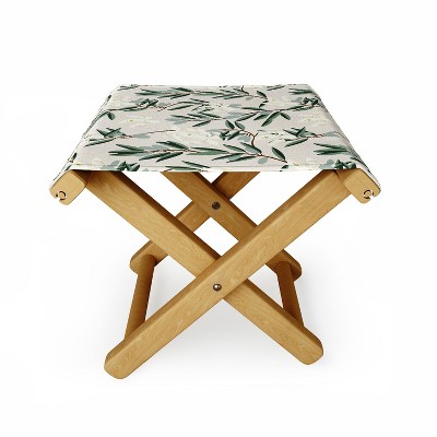 Holli Zollinger Olive Bloom Folding Stool - Deny Designs