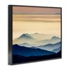 Stupell Industries Layered Foggy Sunrise Mountain Peaks Radiant Glow Framed Giclee Art - 2 of 4