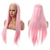 Unique Bargains Women's Long Straight Lace Front Wigs with Adjustable Wig Cap 24" 1 Pc - 3 of 4