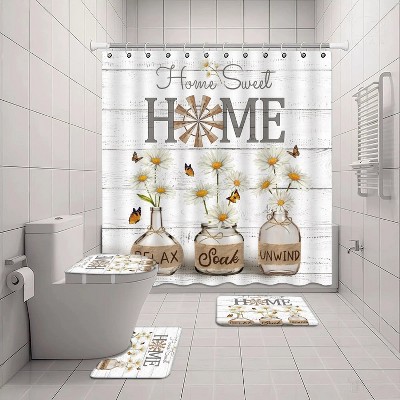 LunaLulinlk Home Sweet Bathroom Set with Shower Curtain