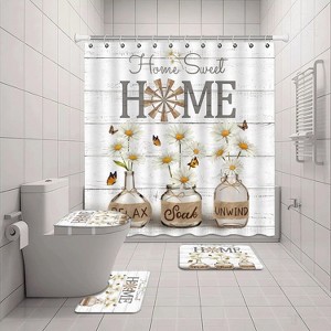 LunaLulinlk Home Sweet Bathroom Set with Shower Curtain - 1 of 4
