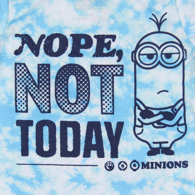 Despicable Me Youth Kids Minions Nope Not Today Tie-Dye Funny T-Shirt, 2 of 5