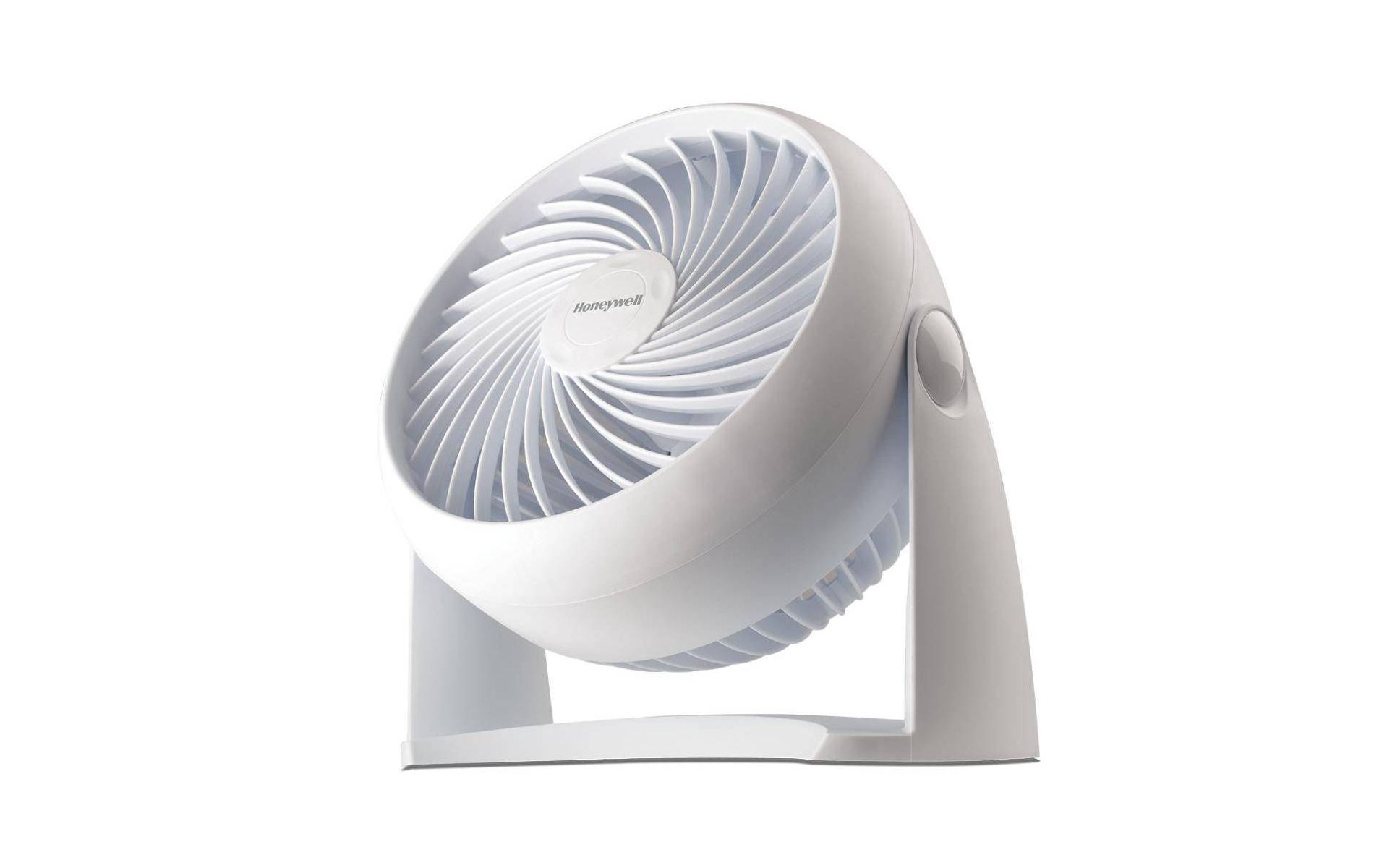 Honeywell TurboForce Table Air Circulator Fan White HT904: Portable Desk Fan, Quiet Operation, Adjustable Tilt, 3 Speeds