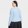 Women's Long Sleeve Crinkle T-Shirt - A New Day™ - 2 of 3