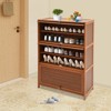 YIYIBYUS 7-Tier Shoe Cabinet, Free Standing Shoe Cabinet with Flip Doors - 3 of 4