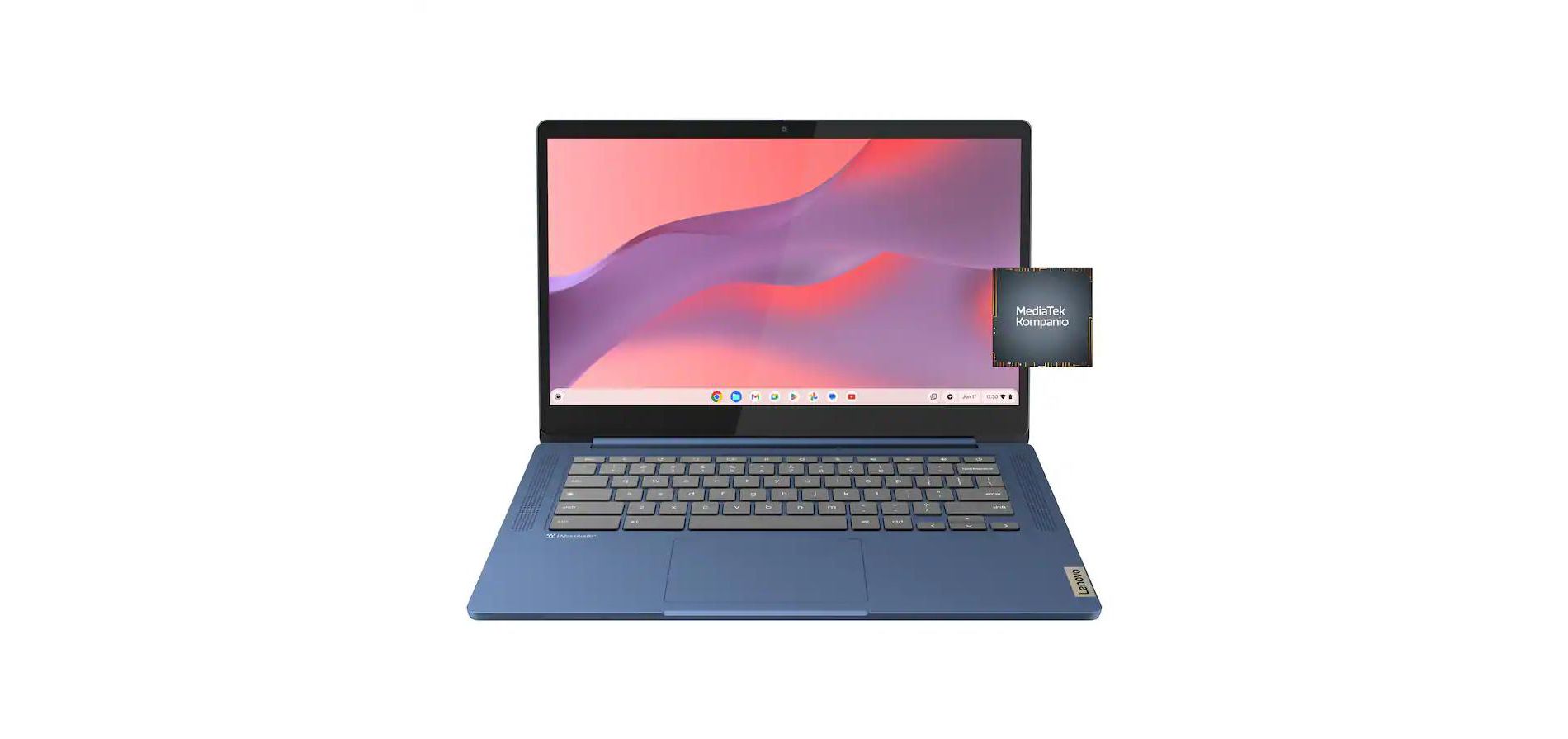 Lenovo - IdeaPad Slim 3 Chromebook 14" Full HD Laptop - MediaTek Kompanio 520 - 4GB Memory - 64GB eMMC - Abyss Blue