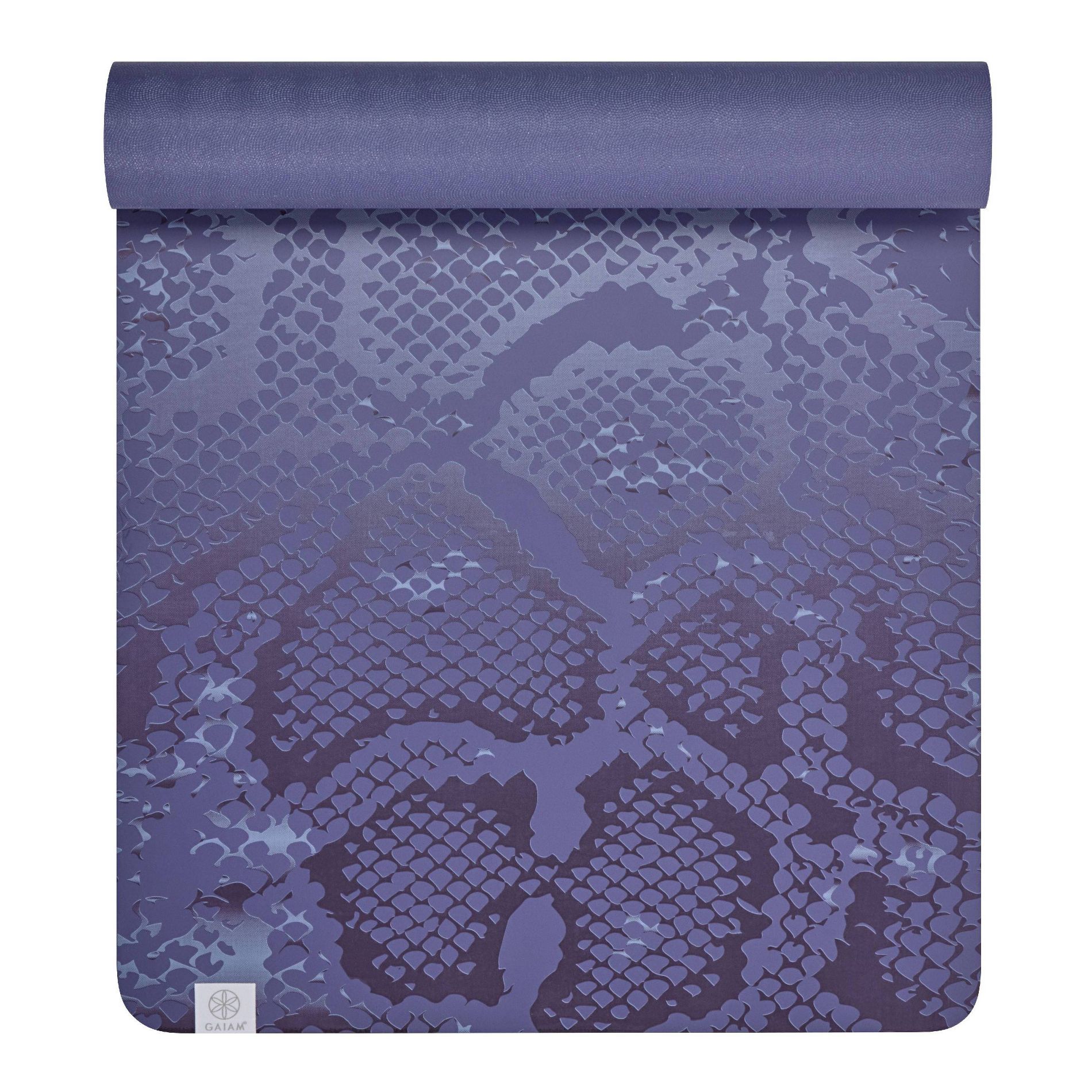 Gaiam Studio Select Dry-Grip Yoga Mat Snake - Purple - (5mm)