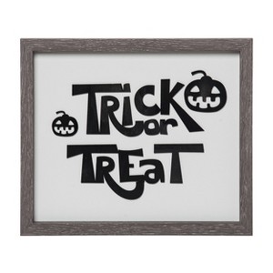 Transpac Wood 13.7 in. Multicolored Halloween Statement Halloween Wall Decor - 1 of 2