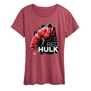 Women's - Marvel - Red Hulk Short Sleeve Graphic T-Shirt - 1 of 4