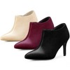 Perphy Women's Pointed Toe Side Zip Stiletto Heels Ankle Booties - 2 of 3