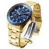 Invicta 38967 Men's Aviator Blue Bezel Yellow Gold Bracelet Watch - 2 of 3