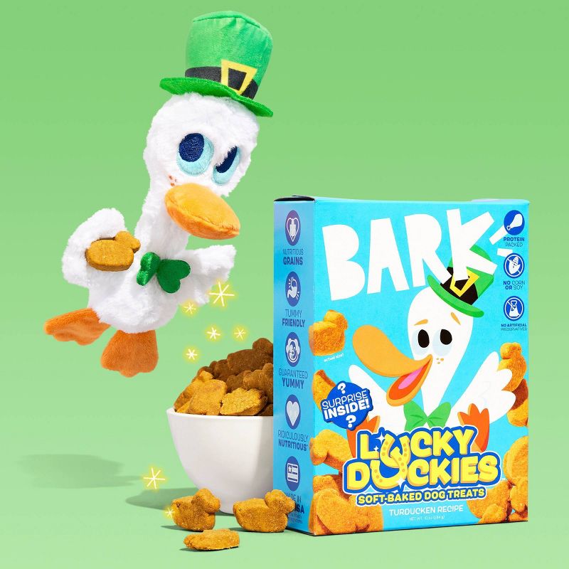 BARK Lucky Duckies Turkey, Chicken &#38; Duck Flavor Recipe Soft Baked Dog Treats - 10oz, 4 of 11