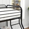 NicBex Twin Over Full Heavy Duty Bunk Bed with Metal Guardrail&Ladder,Space-Saving Bunk Beds for Bedroom,250lbs Max(Upper),350lbsMax(Lower) - 4 of 4