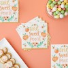 Sparkle and Bash 50 Pack Sweet Peach Paper Napkins for Baby Shower, Birthday Party Supplies (6.5 in) - 2 of 4