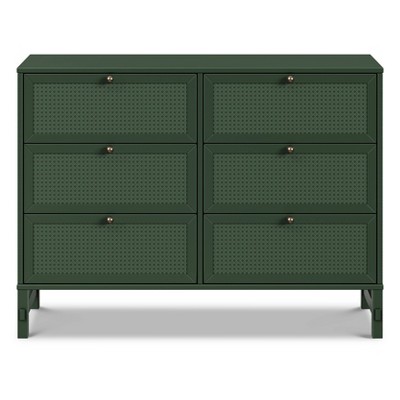 Forest Green Painted 6-Drawer Nursery Dresser