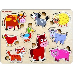 QUOKKA Wooden Puzzles for Toddlers 1-2 - 1 of 4