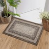 Washable Living Room Rugs Modern Braided Print Area Rug Border Design Accent Rugs for Bedroom Non-Slip Low Pile Area Rug - 3 of 4