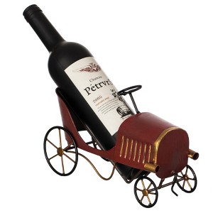 Vintiquewise Metal Figurine Car Shaped Vintage Wine Single Bottle Holder Stand Rack - 1 of 4