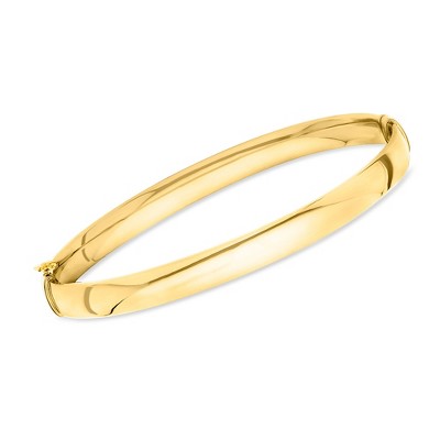 Ross-Simons Italian 10kt Yellow Gold Oval Bangle Bracelet