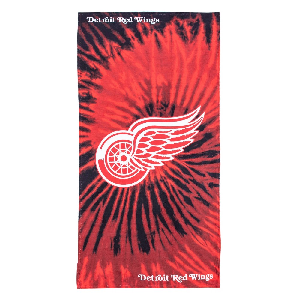 Photos - Towel NHL Detroit Red Wings Pyschedelic Beach 