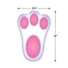 Beistle Bunny Paw Prints Peel 'N Place, 12" x 17" Sh, (24/Pkg) Multicolored - 4 of 4