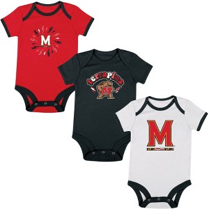 NCAA Maryland Terrapins Infant Boys' 3pk Bodysuit - 1 of 4