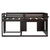 PAGED Simple Wooden Loft Bed Bunk Bed, Twin Size Bed Frame with Storage Drawers, Cabinet, Shelves and Guardrail for Kids, Teens - 4 of 4