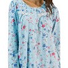 Casual Nights Women's Long Sleeve Floral Embroidered/Pintucked Night-Gown - 4 of 4