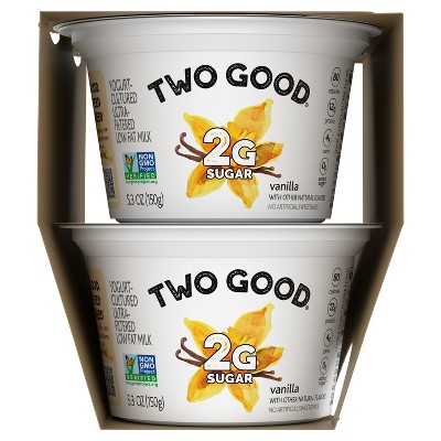 Two Good Low Fat Lower Sugar Vanilla Greek Yogurt - 4ct/5.3oz Cups_6