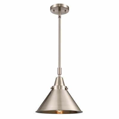 Briarcliff - 1 Light Stem Hung Mini Pendant In Traditional Style-11.13 Inches Tall and 10 Inches Wide