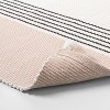 Bold Center Stripes Colorblock Bath Rug Dusty Rose/Railroad Gray - Hearth & Hand™ with Magnolia - image 4 of 4