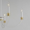 Maxim Lighting Charlton 5 - Light Chandelier in  Weathered White/Gold Leaf - 2 of 4