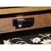 Vynxaria Cottage Style Nightstand with USB Charger Weathered Elm Ball Bearing Glides Top Drawer Power Outlet for Bedroom - 2 of 4