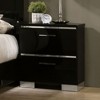 NicBex Nightstand with 2 Drawers,Modern Side Table with Chrome Handles,Bedside Table for Bedroom,Living Room - 3 of 4
