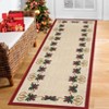 Christmas Runner Rug Solid Non-Slip Washable Christmas Kitchen Rug Holiday Decor Carpet for Dining Room Nursery Office - 2 of 4