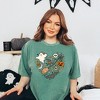 Simply Sage Market Women's Halloween Heart Short Sleeve Garment Dyed Tee - 2 of 2