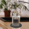 Unique Bargains Slate Non-slip Lightweight Compact Coasters Black - 3 of 4