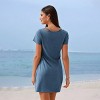 Women's Chic Short Sleeve Beach Twist Dress - Cupshe - 4 of 4