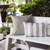 TopComfy Support Pillow Outdoor Water Resistant Soft Cozy for Patio and Indoors, Silver, 17"*17"*10" - 4 of 4