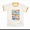Simply Sage Market Watercolor Daisy Garden Ringer Tee - 2 of 4
