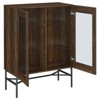 Coaster Bonilla Farmhouse 2 Door Wood Accent Cabinet with Glass Shelves - 3 of 4
