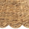 Springcrest 7" Top x 15" Bottom x 9.5" High x 9.5" Slant Lamp Shade Replacement Medium Brown Natural Water Grass Scalloped Bottom Spider Harp Finial - 2 of 4